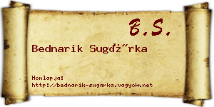 Bednarik Sugárka névjegykártya